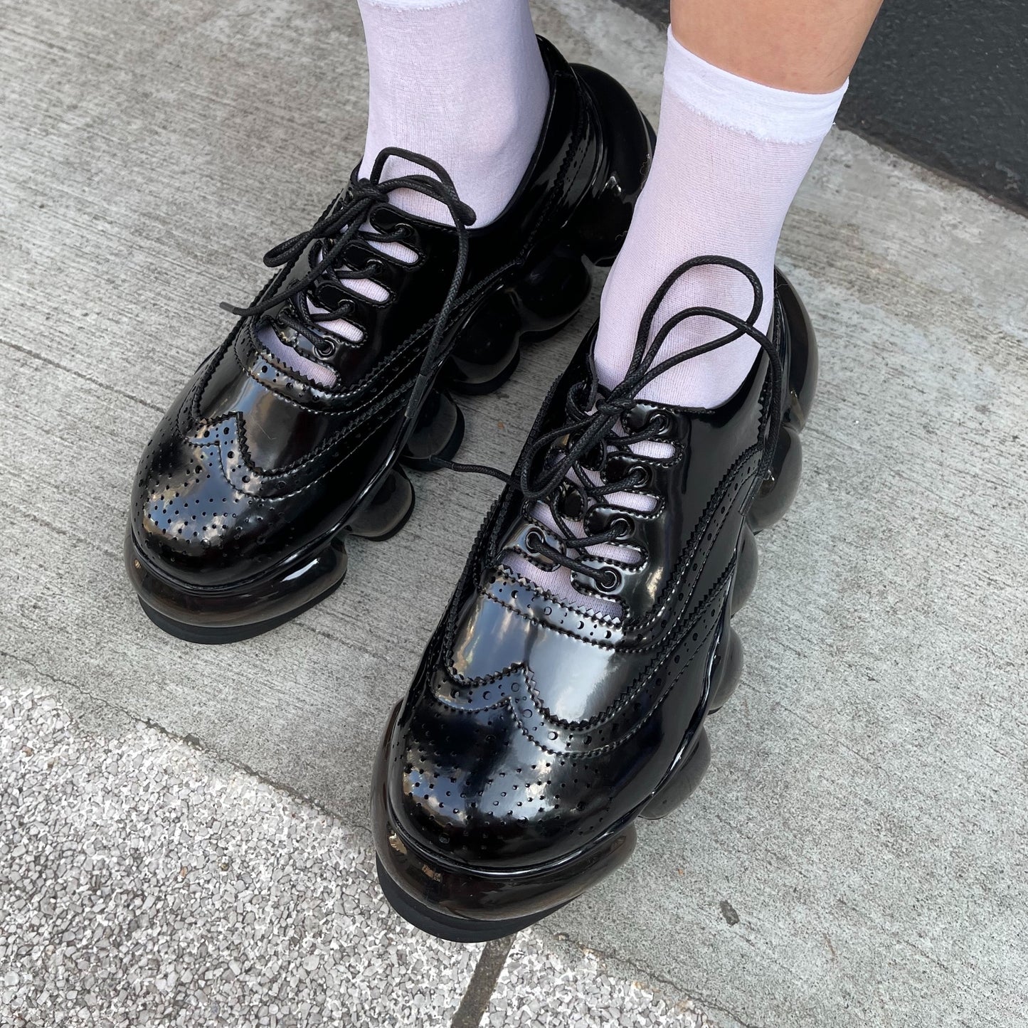 NEW JEWELRY GHILLIE BLACK MIKIOSAKABE - ローファー/革靴