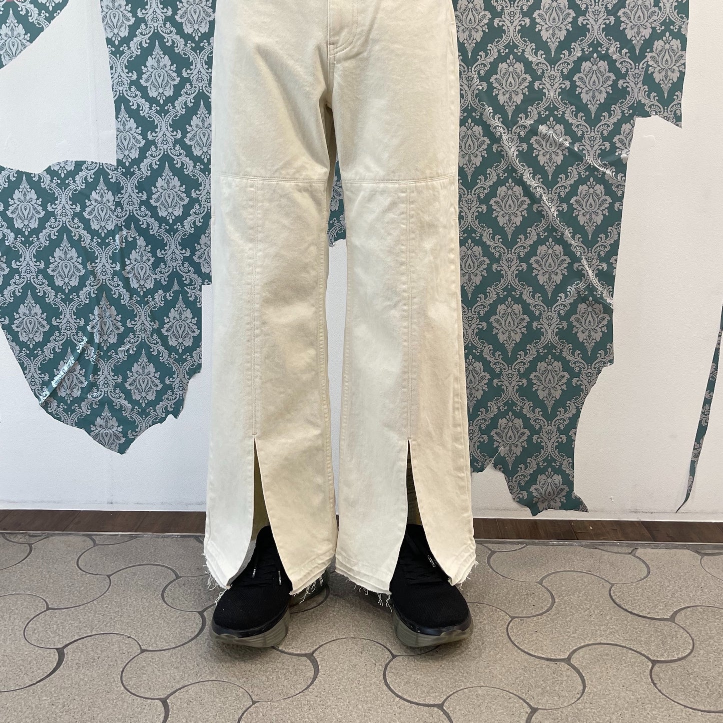 kotohayokozawa / BASIC DENIM PANTS / WHITE / デニム
