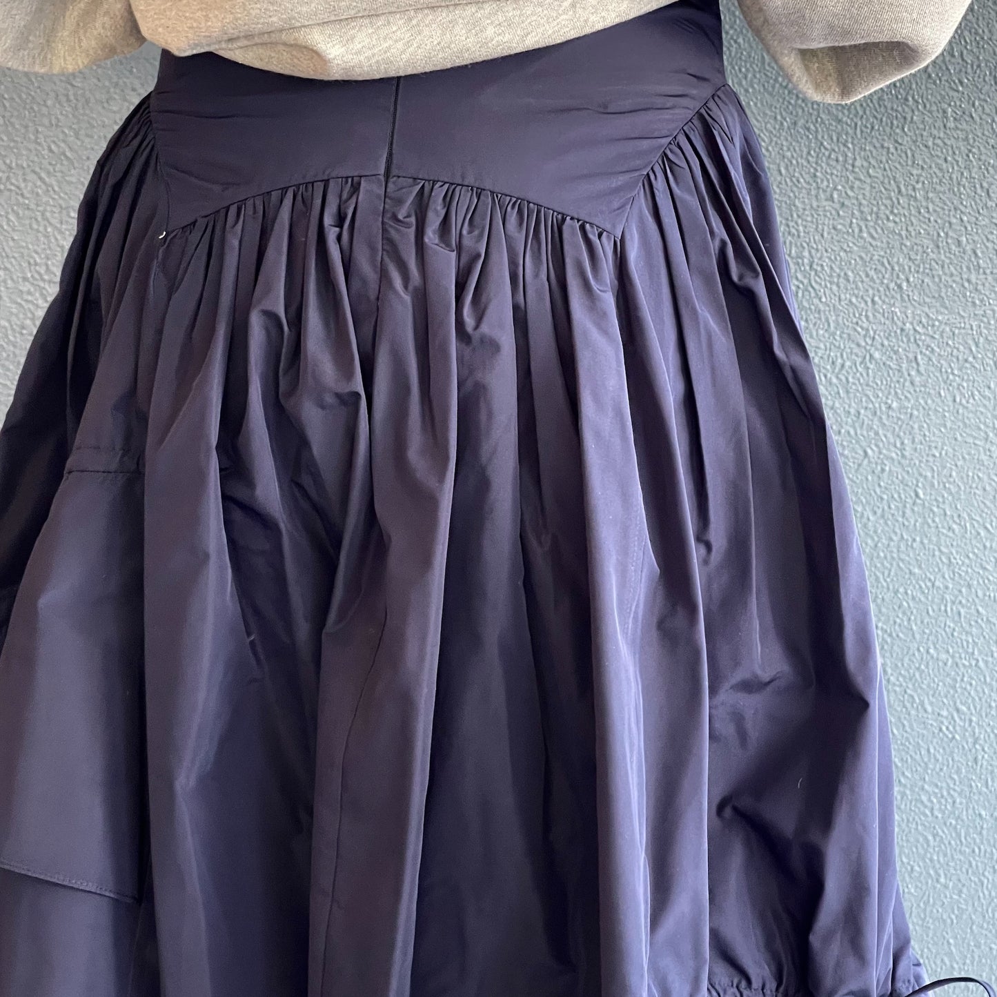Blanche skirt / Navy / ギャザースカート