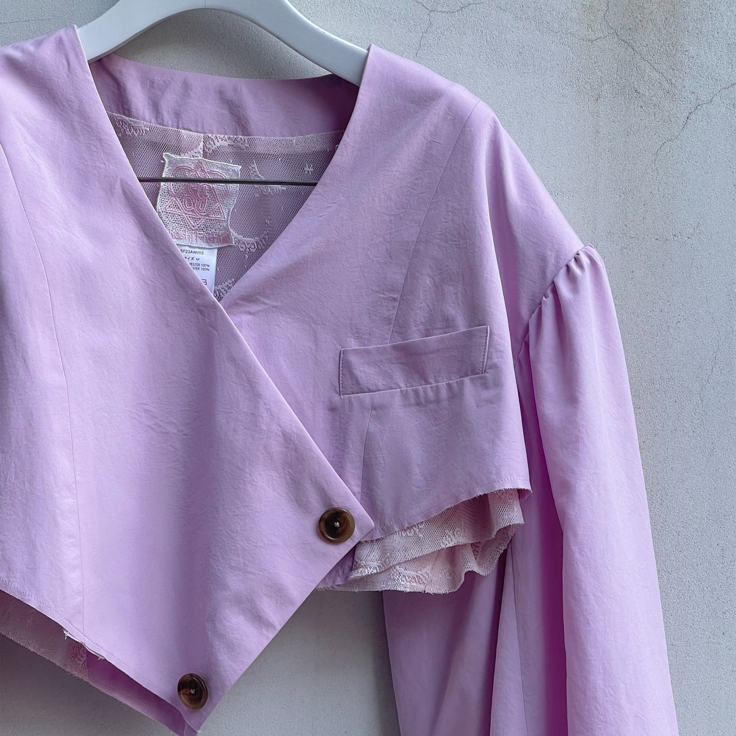 asymmetry jacket / pink / 2WAYジャケット
