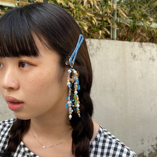 SIIILON / 【SHEEP別注】Some cute tribe hair clip / BLUE / バレッタ