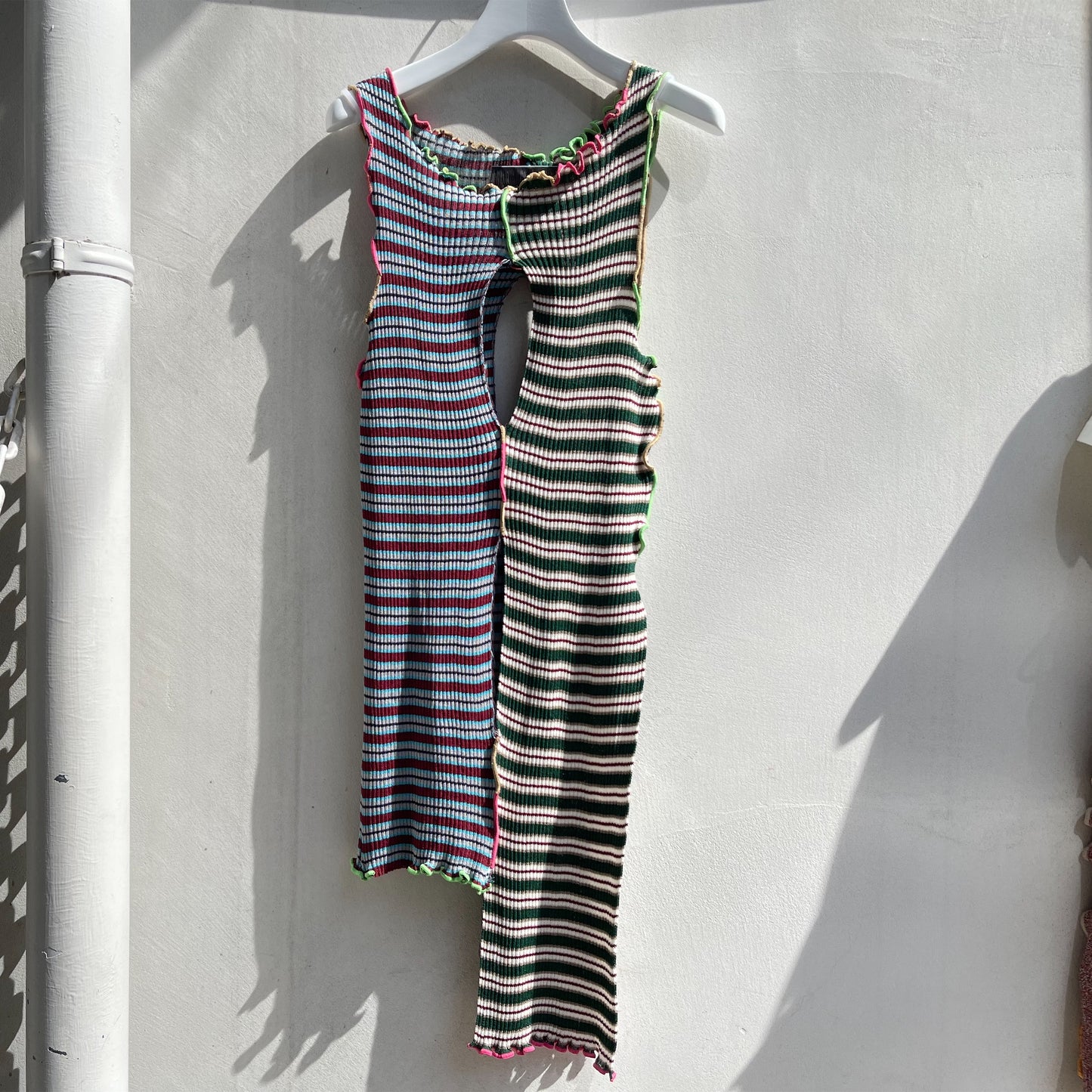 SHEEP別注】DOCKING KNIT TANK DRESS / BORDER / ノースリーブ