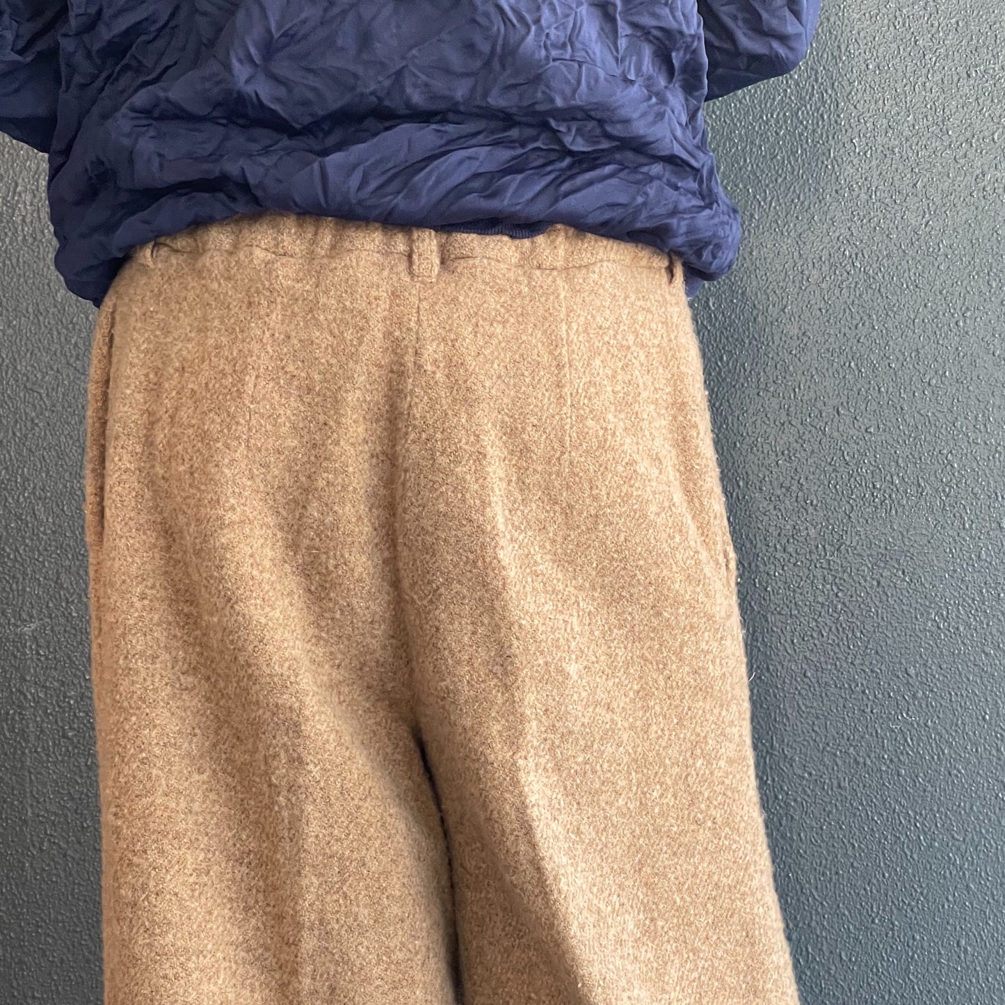 fgulling wool pants / brown / ウールスラックス