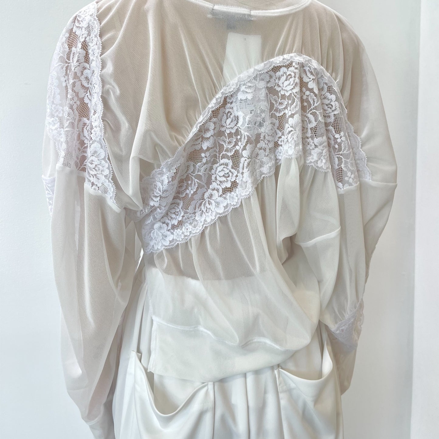 Lace Blouse / White / レ－ス切り替えトップス | シープ / SHEEP | MIYAO