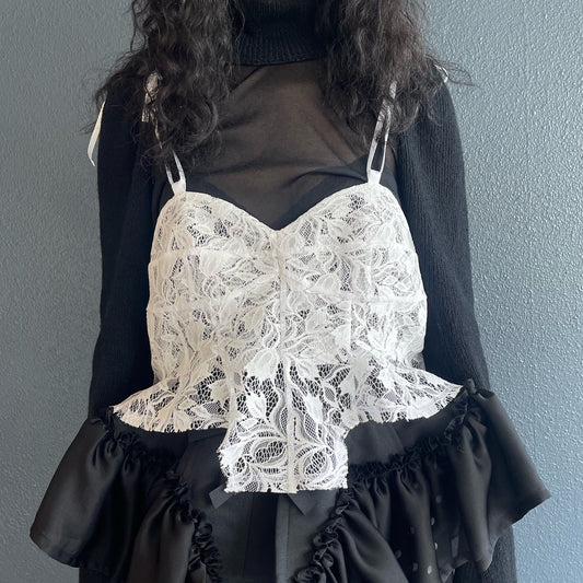 Lace bustier / White / レースビスチェ