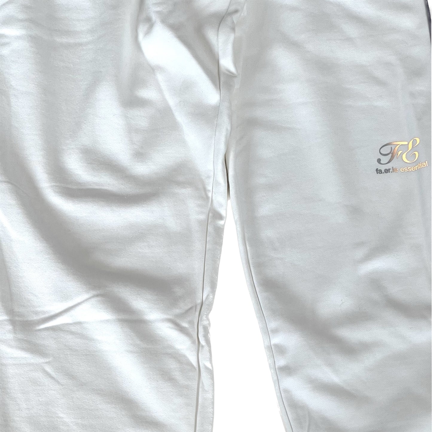 school jersey sweat pants / white / スクールスウェットパンツ