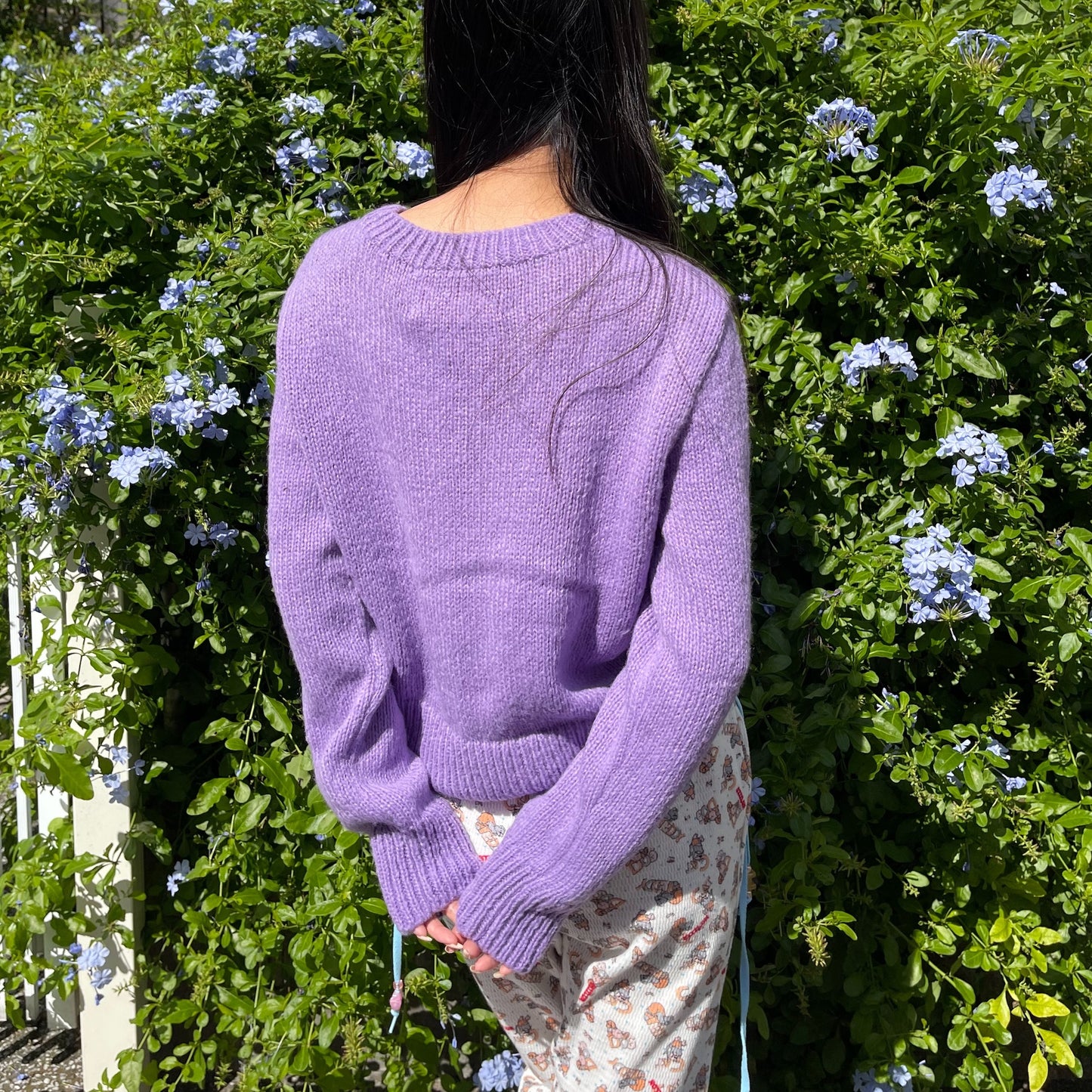 【SHEEP別注】Found a rabbit knit sweater / PURPLE / ニット