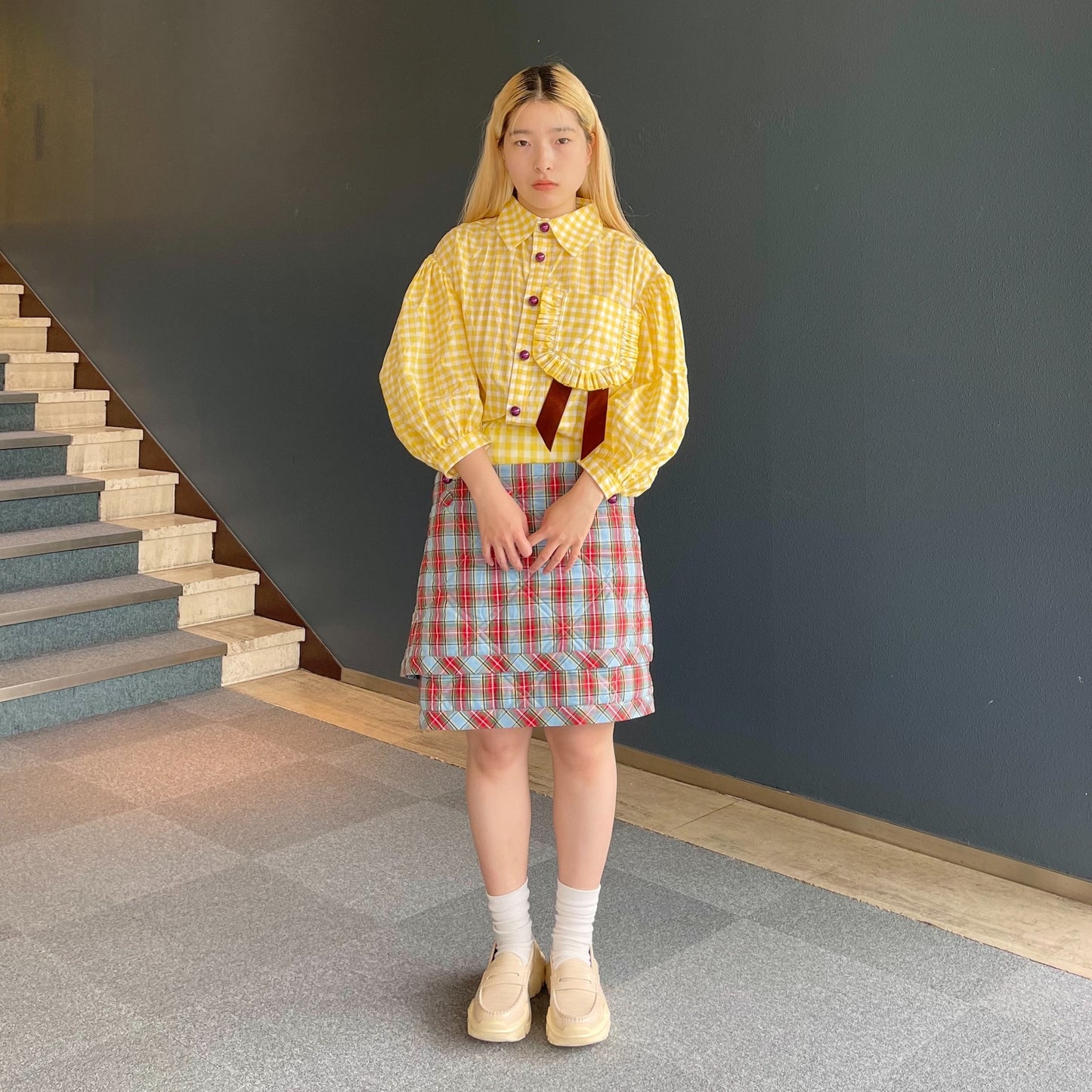 The Final Concealment 01 / Yellow With Tartan / ショートパンツ