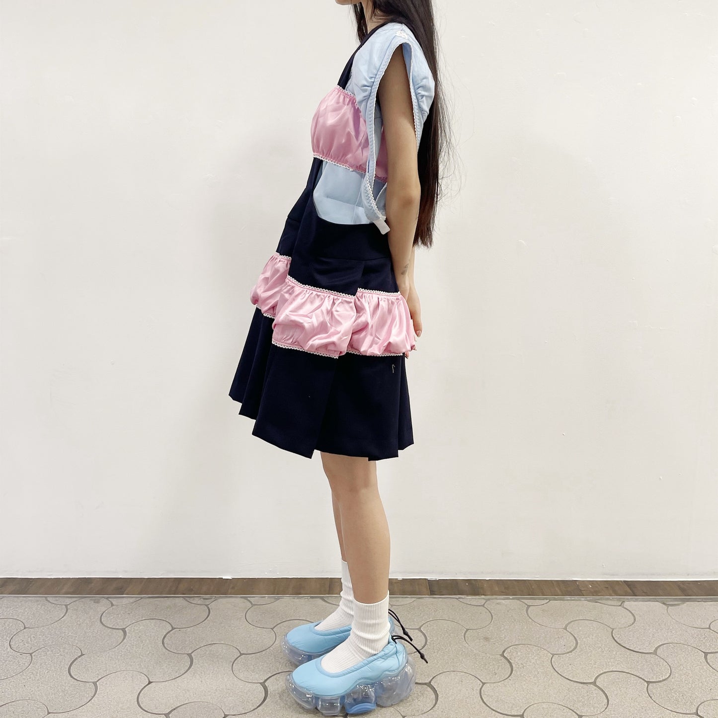 PANTY SCHOOL JUMP SKIRT / PINK NAVY / パンティスクールジャンプ