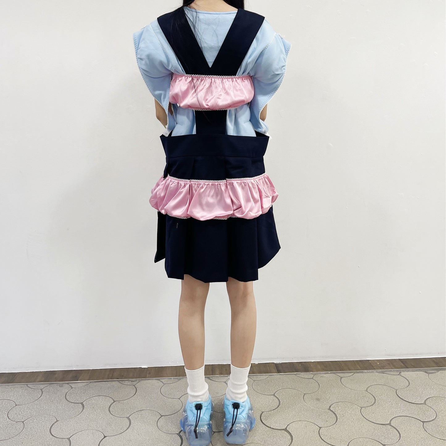 PANTY SCHOOL JUMP SKIRT / PINK NAVY / パンティスクールジャンプスカート