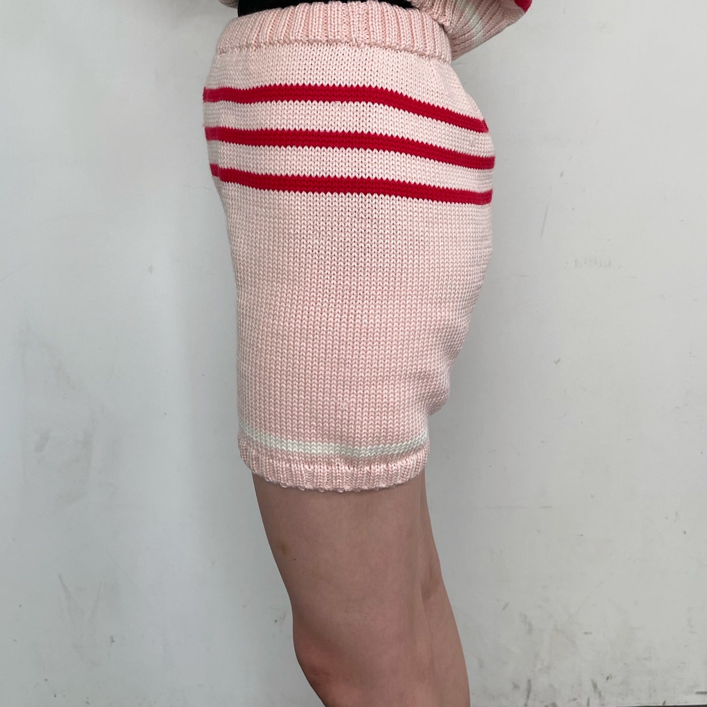 SHEEP別注】Cheeleader knit shorts / PINK / ハンドニットショート