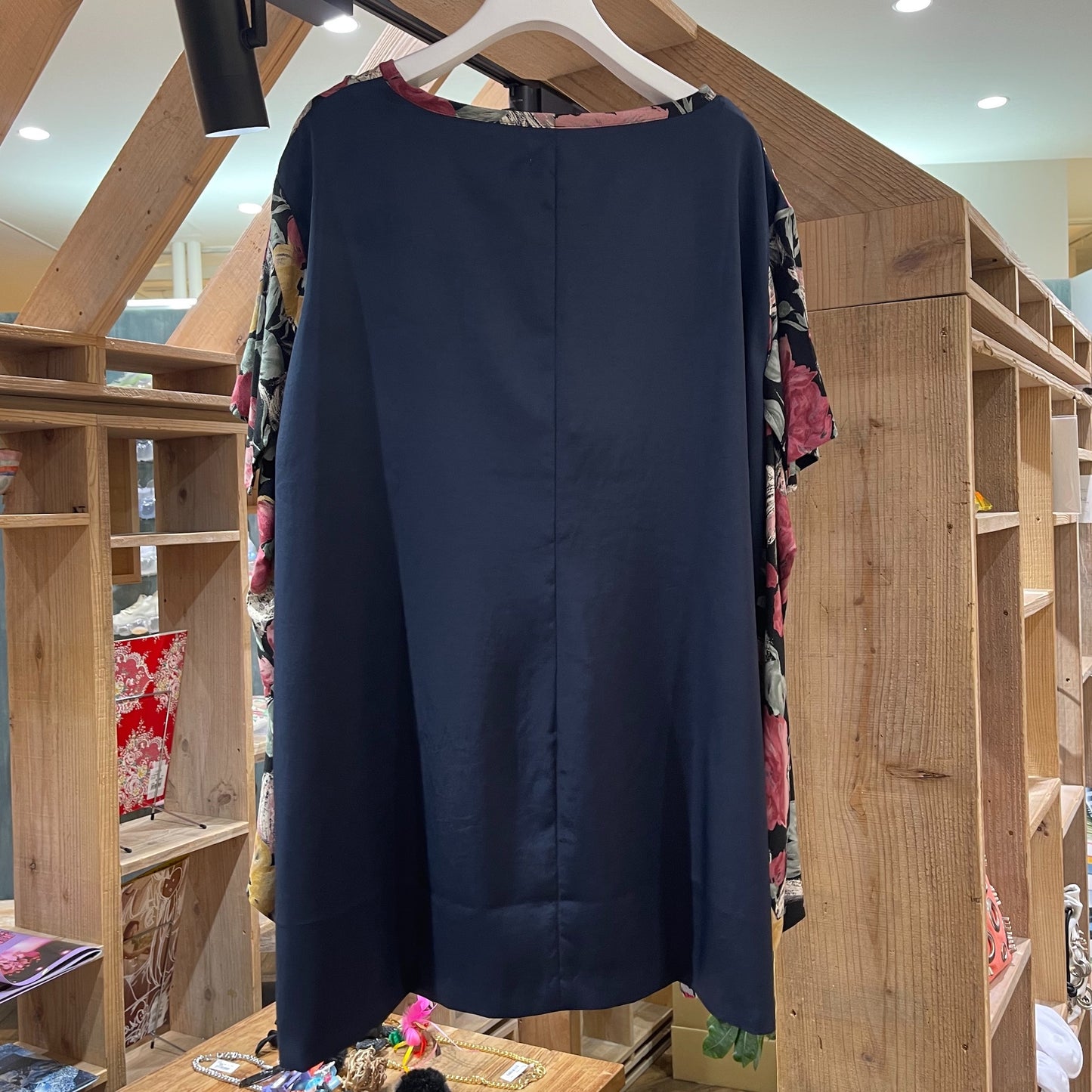 W SLEEVE TOPS / NAVY / 古着リメイク