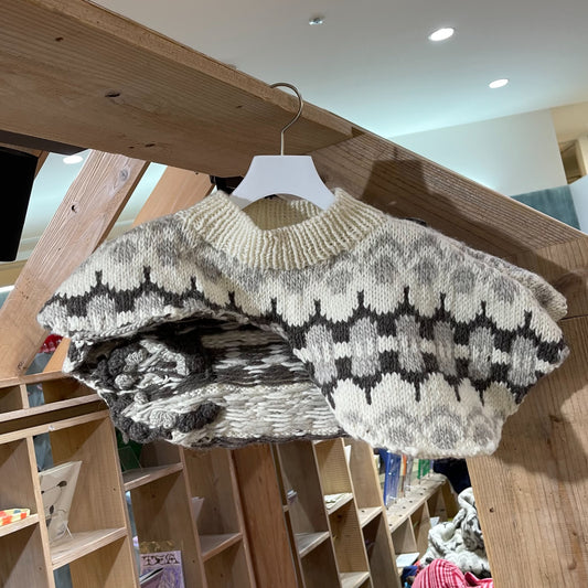 nordic sweater collar / off white / ハンドニット
