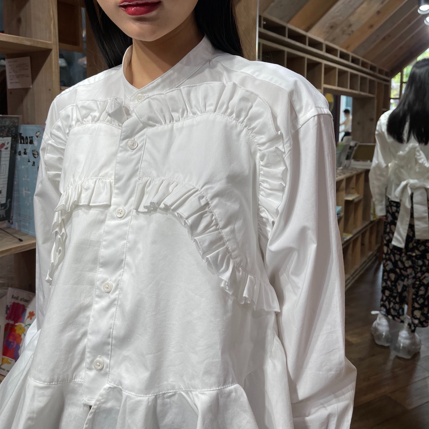 oldhoney / 【SHEEP別注】66℃shirts / white / フリル