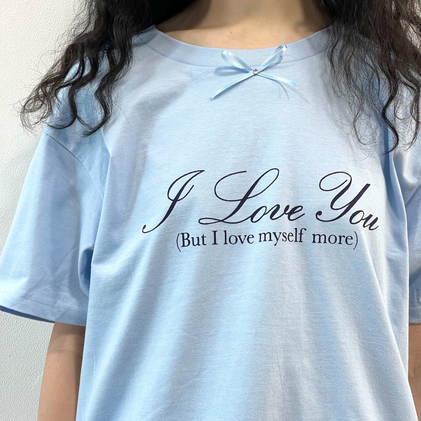 I love you T-shirts / Blue / レタリングTシャツ