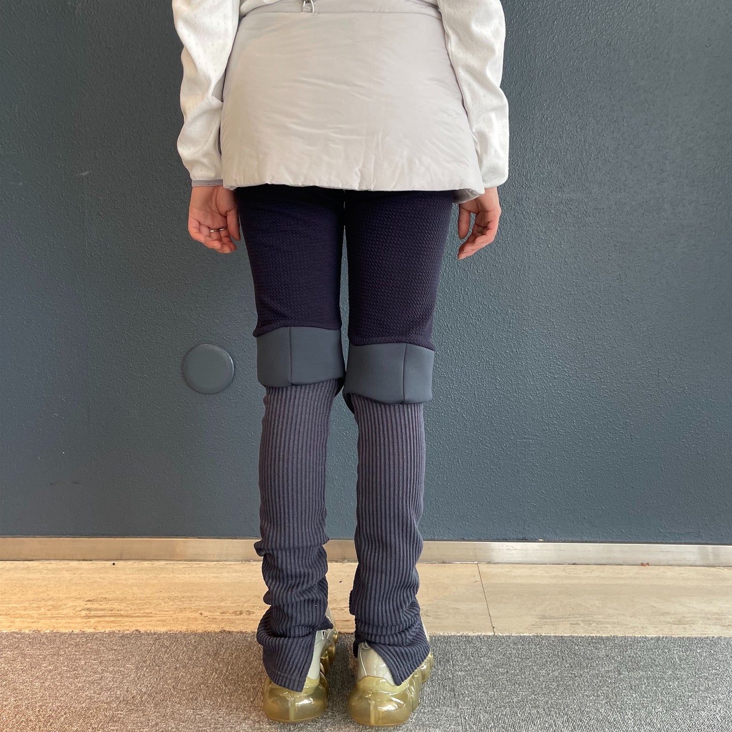 knee cushion long leggings / navy / ニークッションレギンス