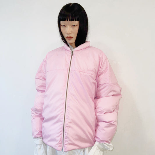 EMBROIDERY DOWN JACKET / PINK / ダウンジャケット