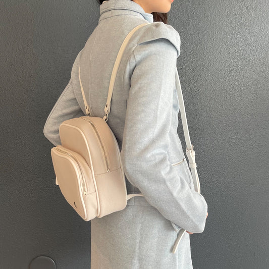 wool square back pack / light pink / ウールスクエアバックパック