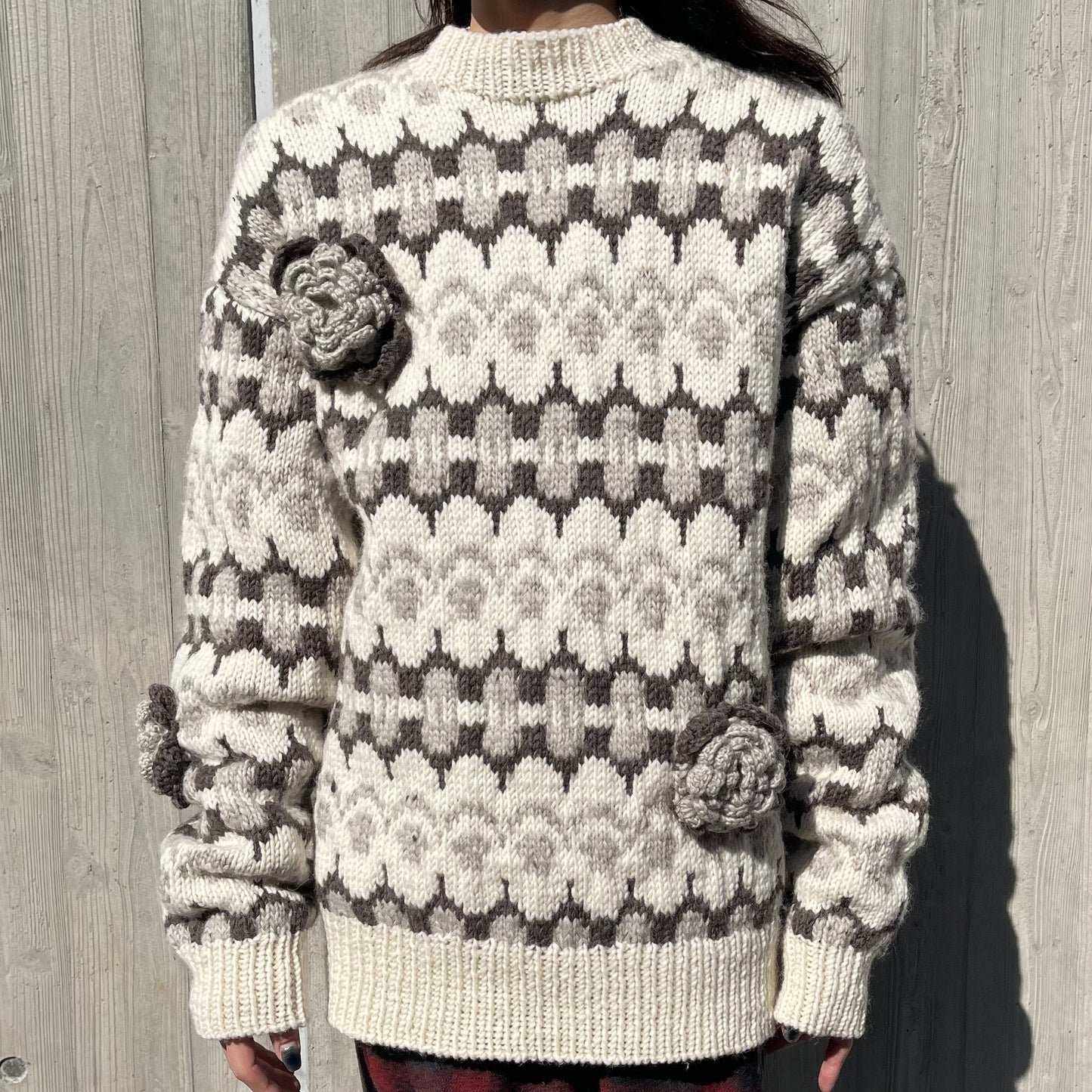 nordic sweater / off white / ハンドニット | シープ / SHEEP | pillings