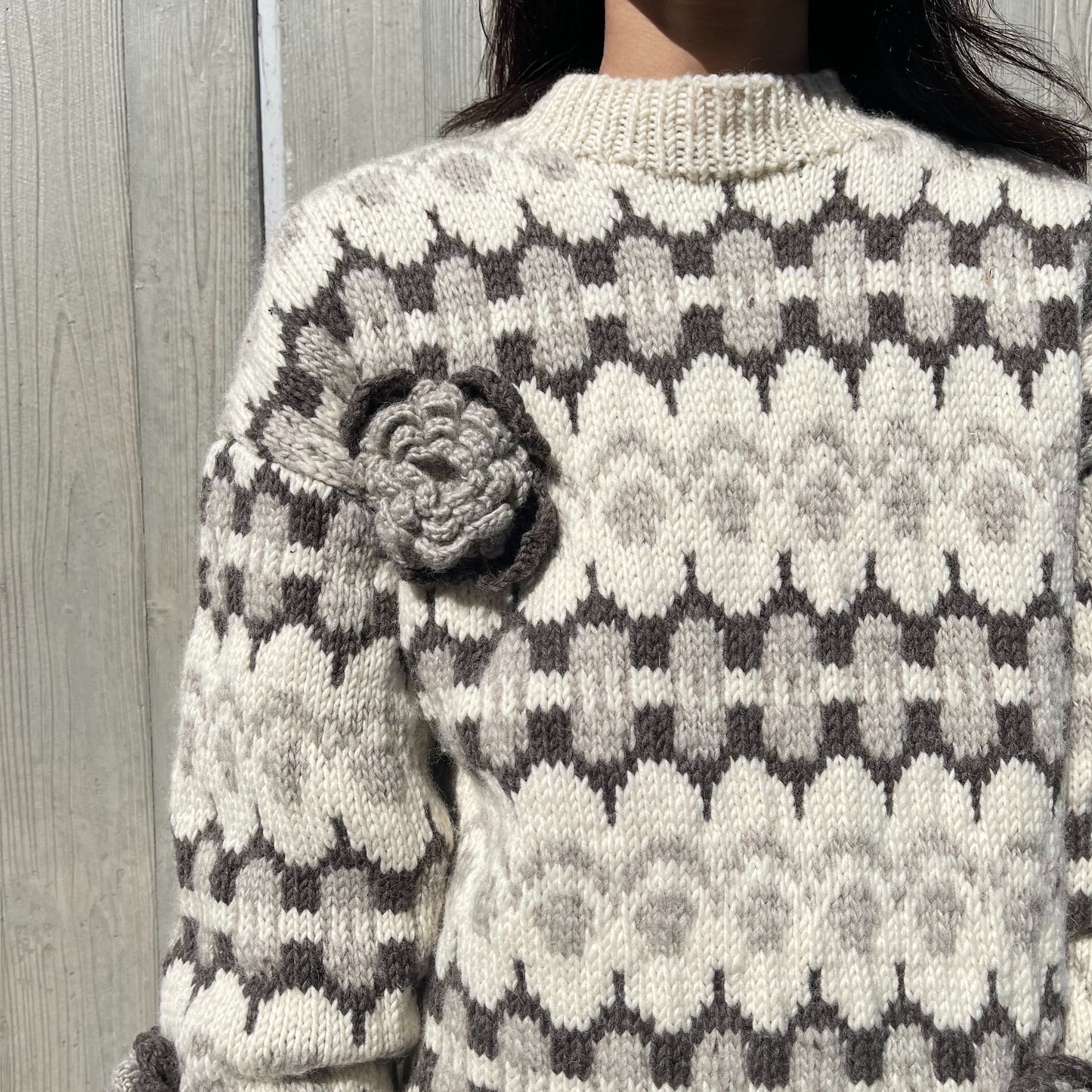 nordic sweater / off white / ハンドニット | シープ / SHEEP | pillings