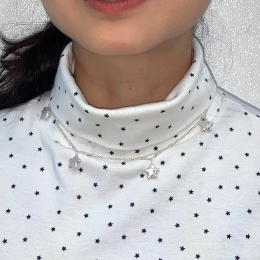 SEEING STARS NECKLACE / WHITE / スターネックレス