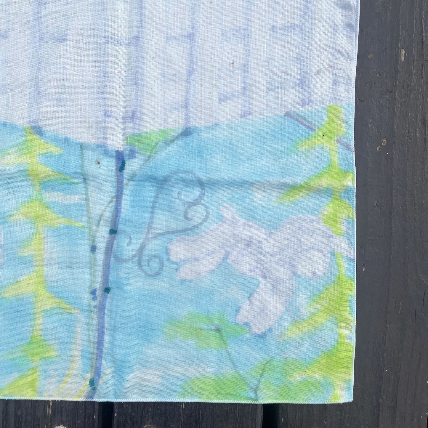 【SHEEP SOUVENIR】playful five sheeps gauze handkerchief / オリジナルグラフィックハンカチ