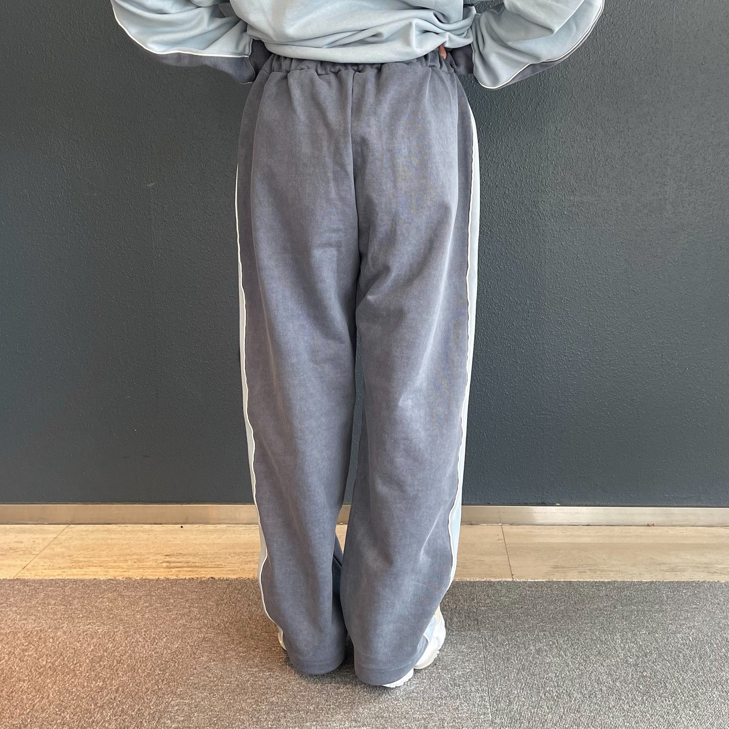 school jersey sweat pants / blue / スクールスウェットパンツ