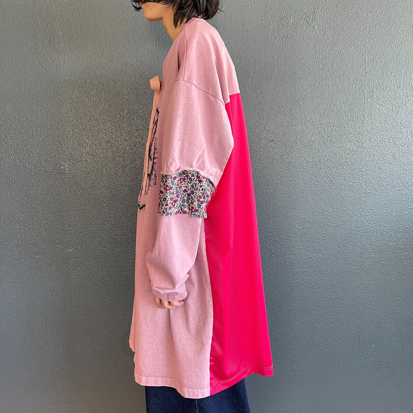 DESTROY LAYERED SHIRT / PINK OVERDYE / レイヤードシャツ | シープ