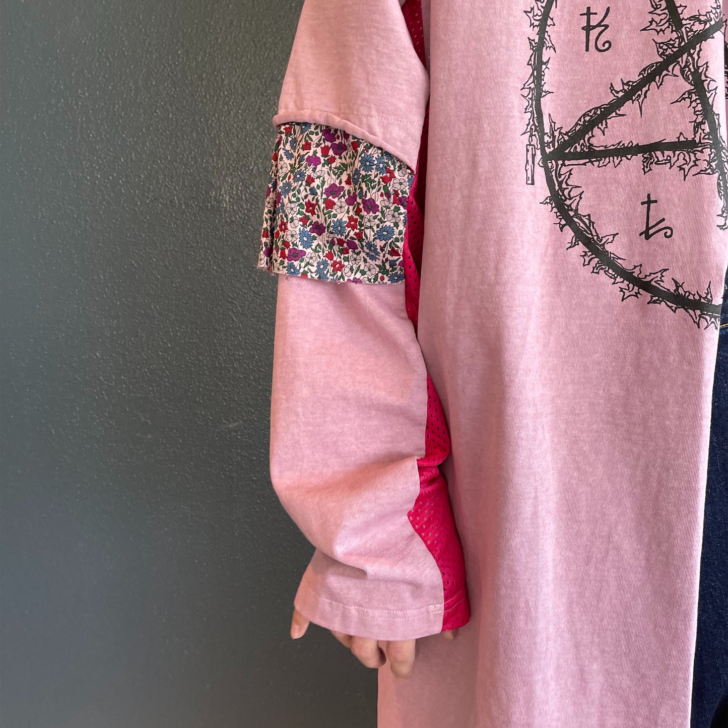 DESTROY LAYERED SHIRT / PINK OVERDYE / レイヤードシャツ | シープ