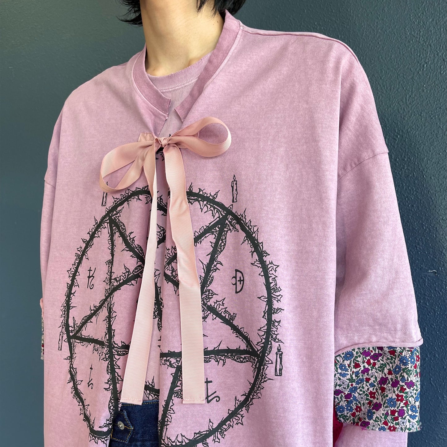 DESTROY LAYERED SHIRT / PINK OVERDYE / レイヤードシャツ | シープ