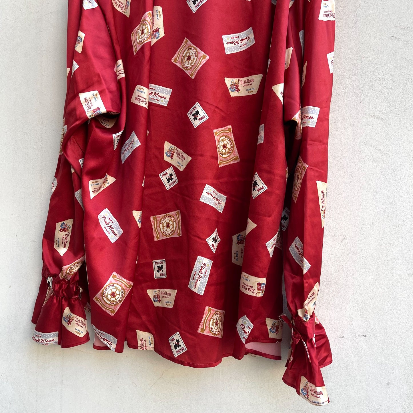 【MIKIOSAKABE×PINK HOUSE】blouse / red / レッドフリルブラウス