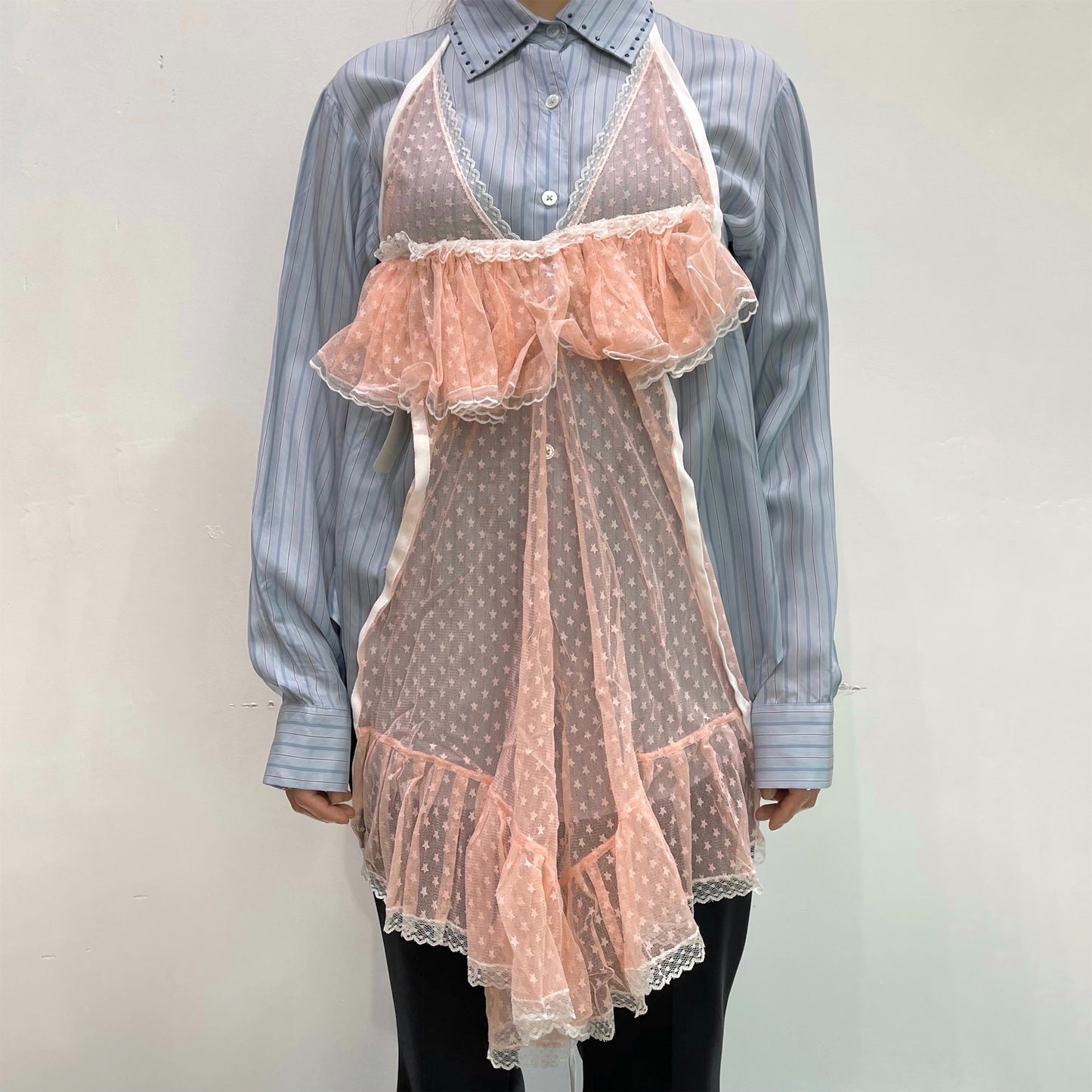 Fabian Kis-Juhasz / Apron dress / pink / チュール