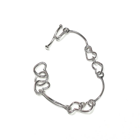 o.watery / heart chain bracelet / silver / ハート